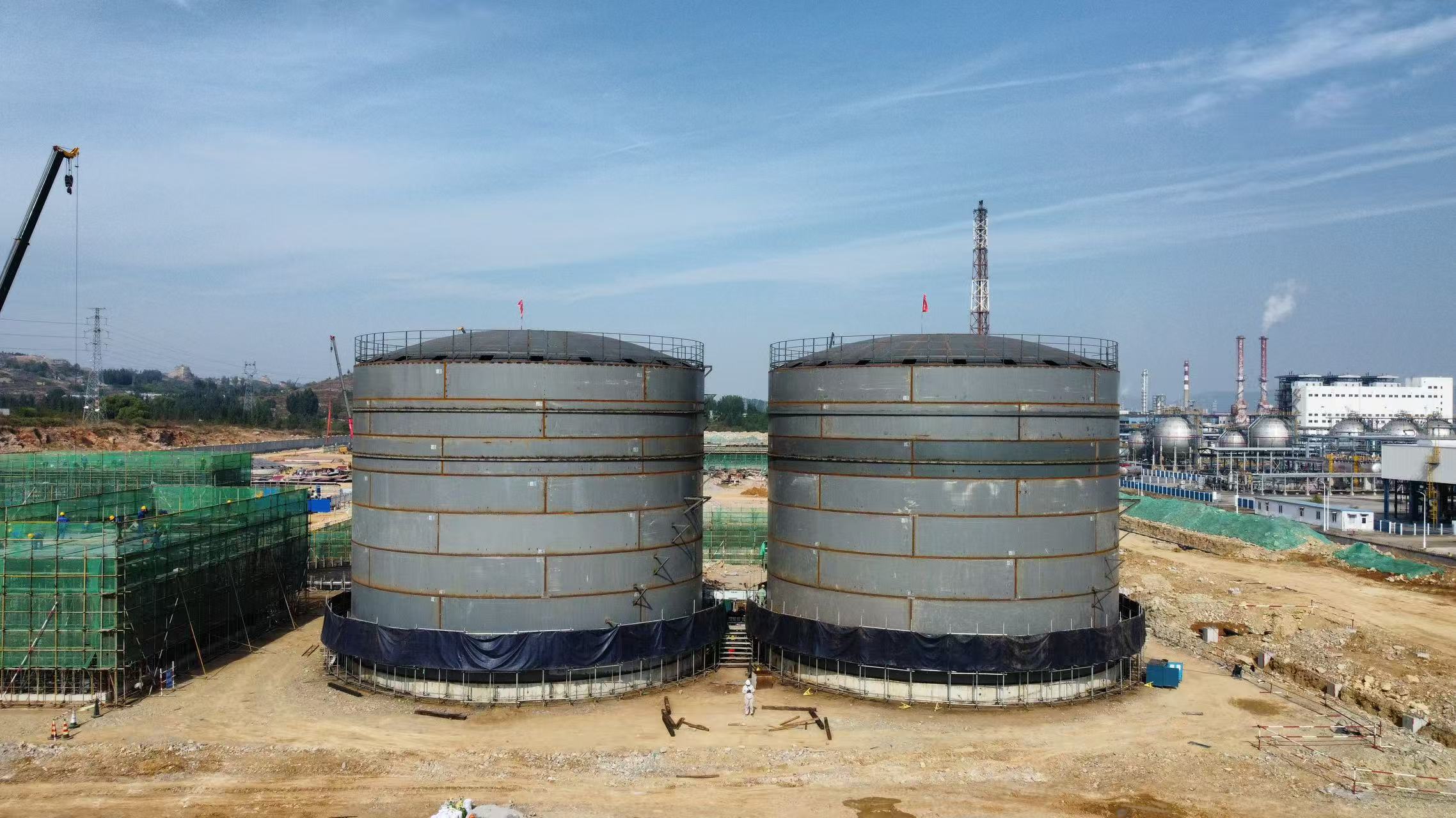 Large-capacity steel silo line